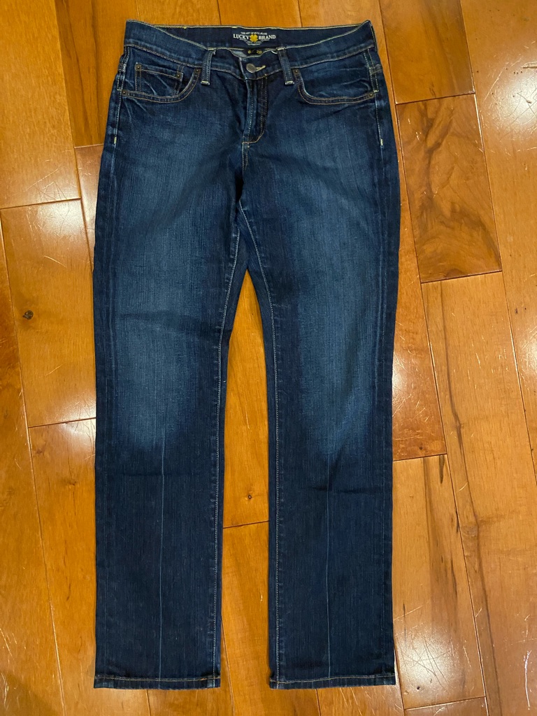Lucky Brand Womens Indigo Straight Leg Jeans